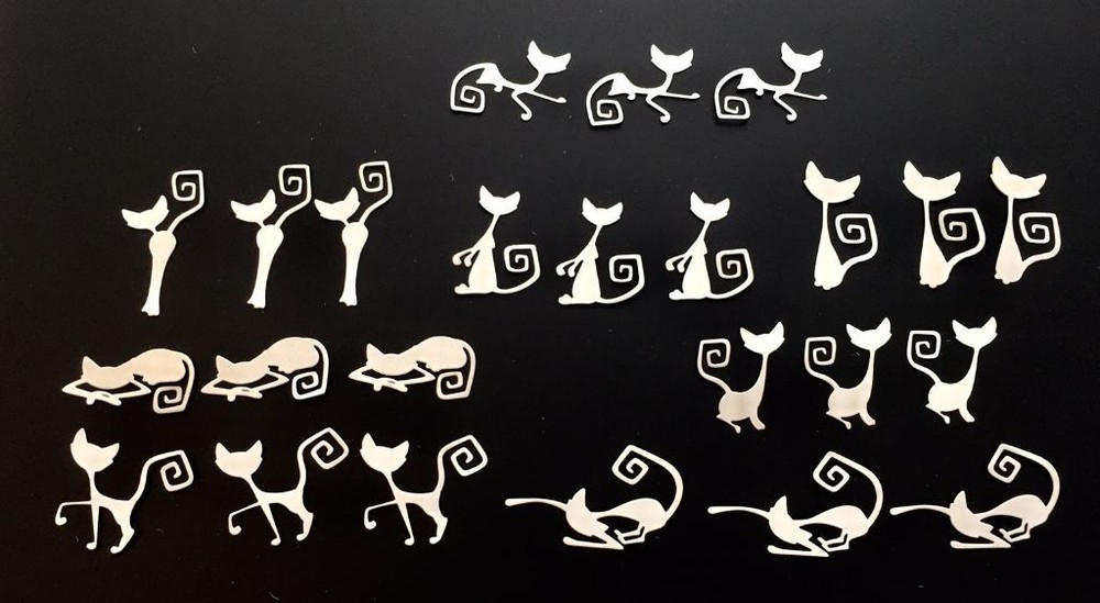 Tim Holtz Die Cuts * Mischievous * Three Sets * 24 Mischievous Cats!