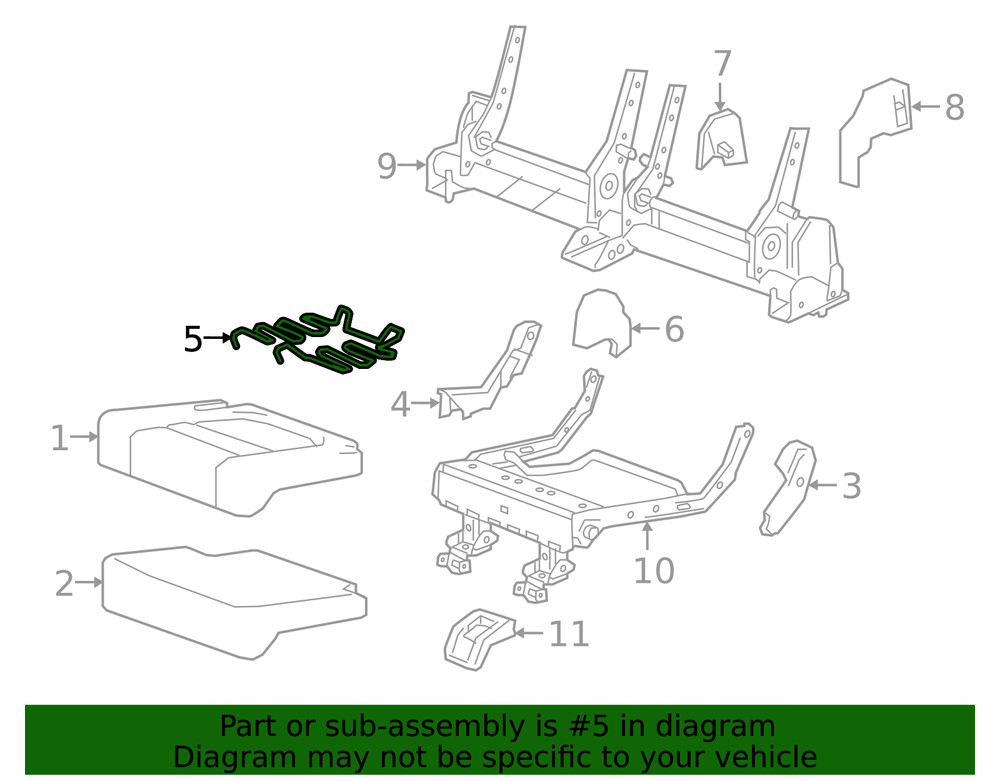 Genuine GM Seat Support 84390944