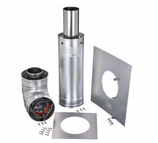 Rheem ProTech Stainless Steel 3 in. x 5 in. Horizontal Vent-Straight Termination