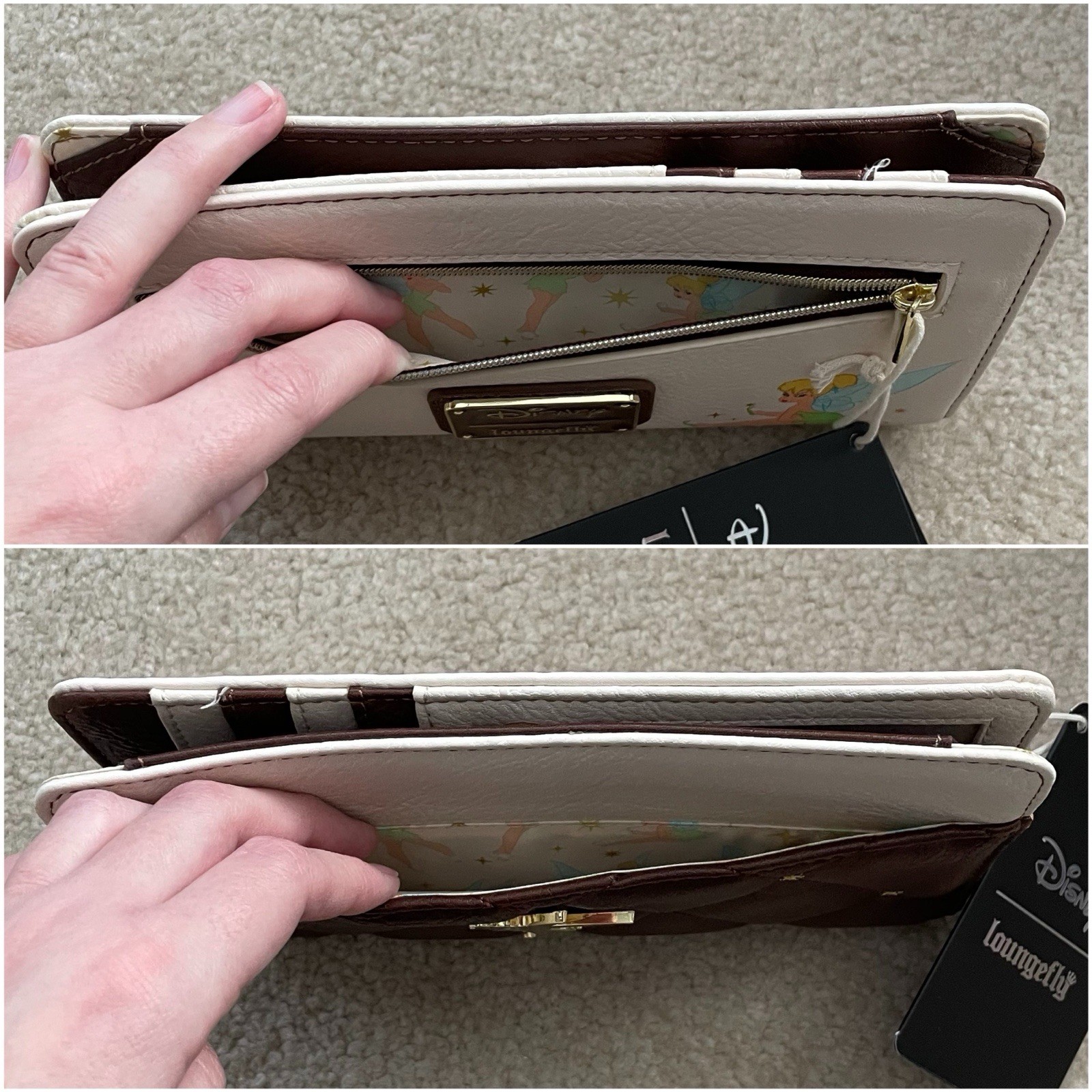 Loungefly Disney Peter Pan Tinker Bell Quilted Wallet