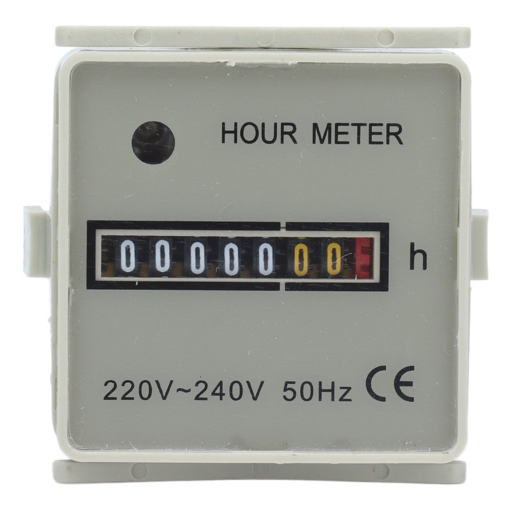 0.3W Hour Meter Mechanical Hour Counter Industrial Timer With Indicator HM‑