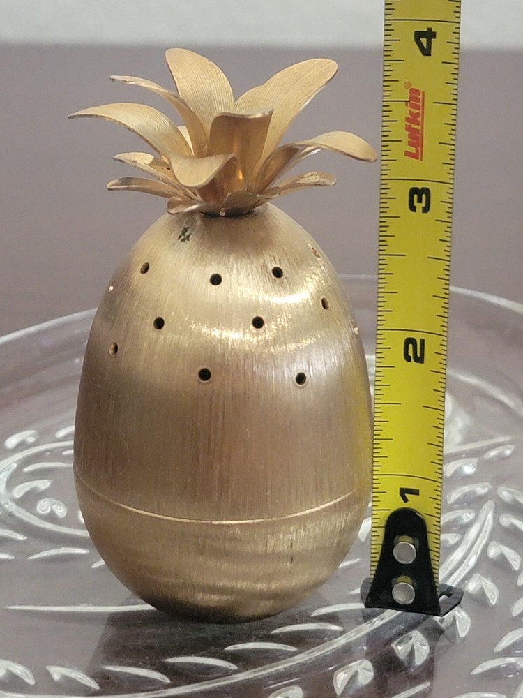 Napier Brushed Gold Pineapple Toothpick Holder Appetizer Hors d'oeuvres