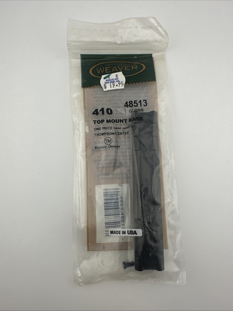 Weaver Mounting Rifle Scope Base # 410 48513