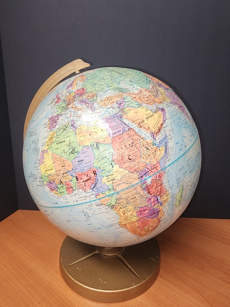 Vintage Replogle World Globe. Cold War Era