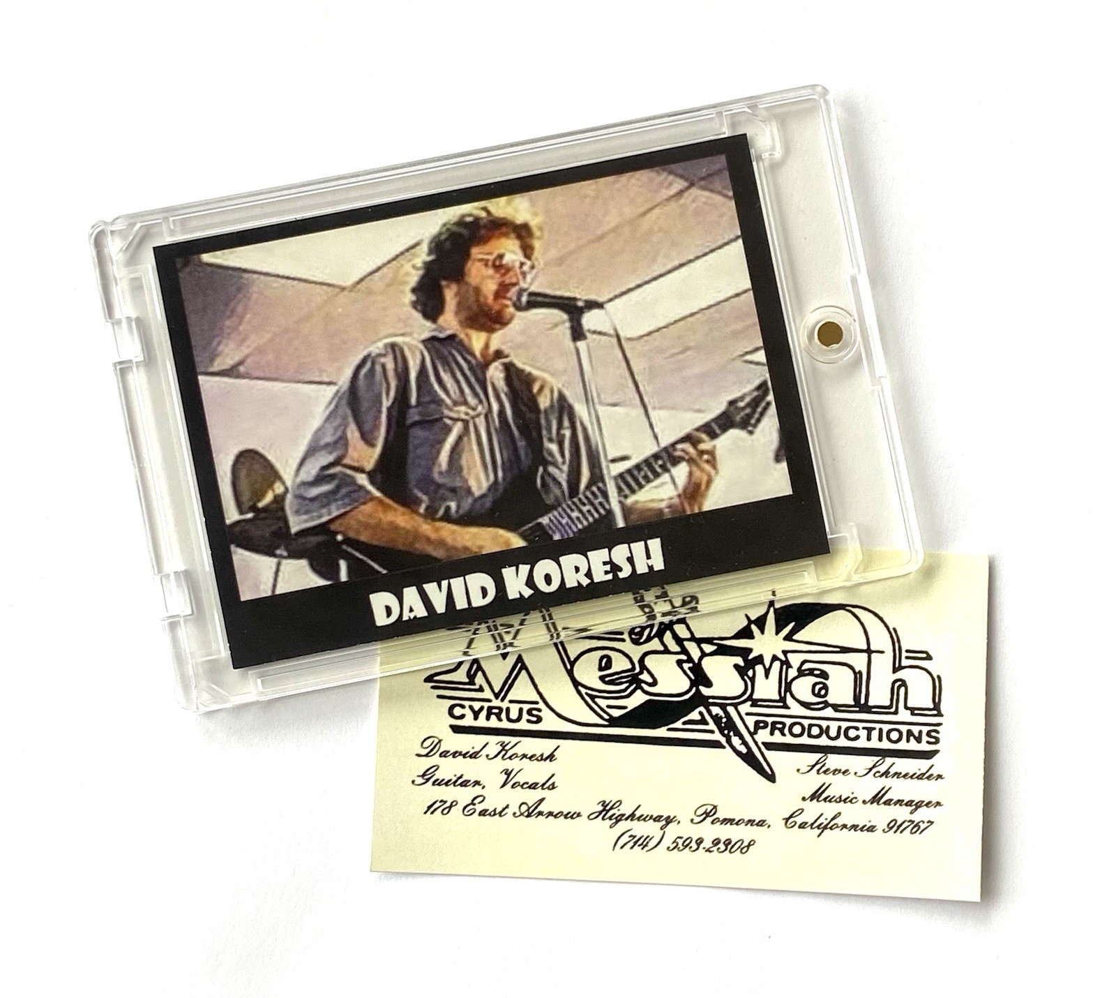 David Koresh 2020 HH Card #28 With Replica Business Card WACO SIEGE