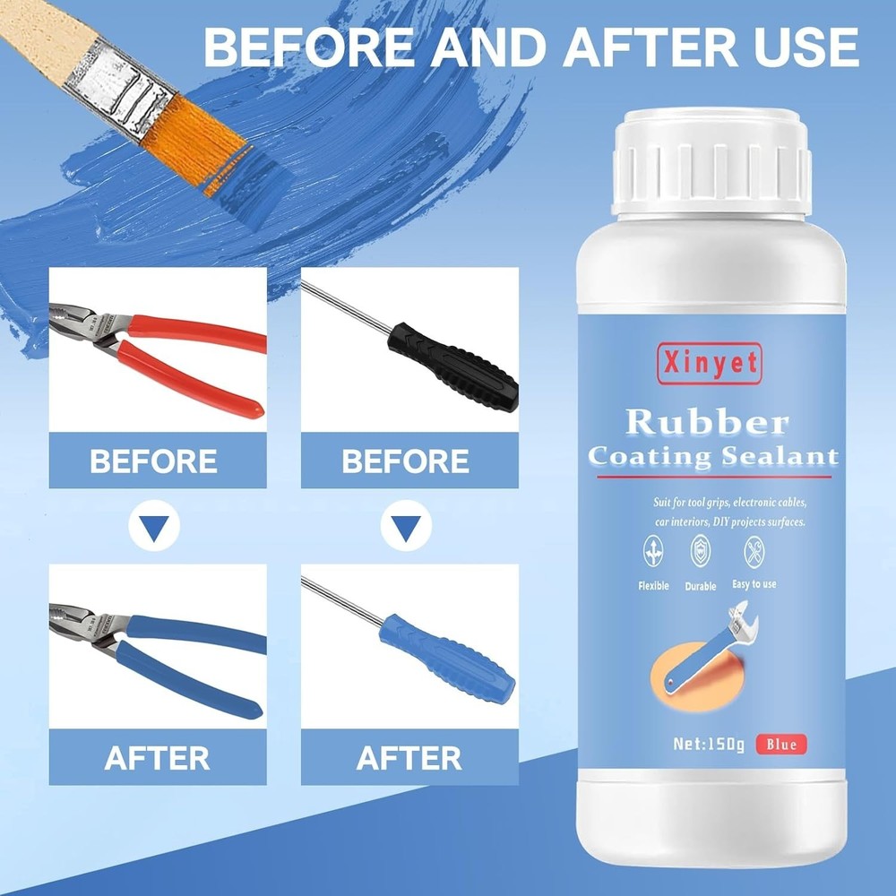 Blue Tool Dip Rubber Coating 150ml – Durable Peelable Protective Layer