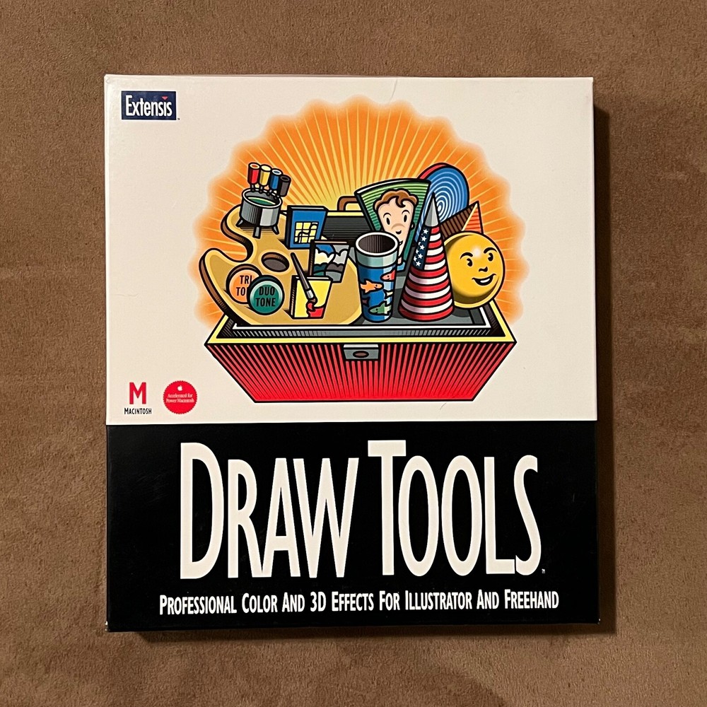 VINTAGE DRAW TOOLS PRO COLOR & 3D EFFECTS 4 ILLUSTRATOR & FREEHAND SOFTWARE MAC