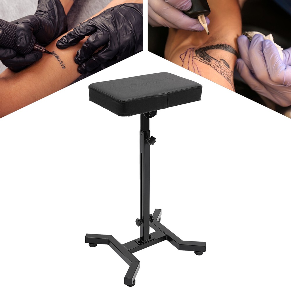 Adjustable Tattoo Table Station with PU Cushion, Ergonomically Designed, 340°
