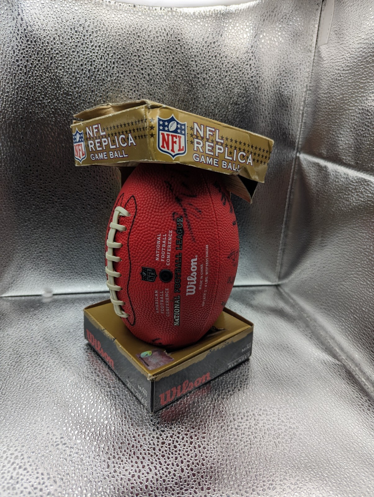 WILSON NFL GAME FOOTBALL AUTHENTIC DUKE 2008 NY Giants Replica