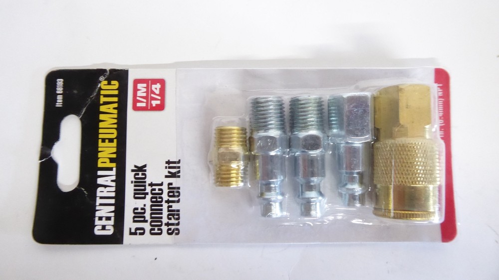 4 Central Pneumatic 68193 Quick Connect Starter Kit (5 pack)