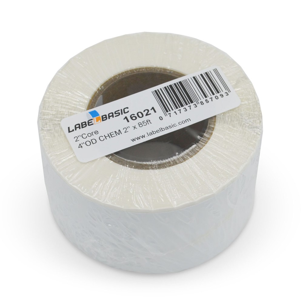 Labels for Epson CW-C4000 Printer 2" Continuous Label Rolls 85 ft Chemical BS...