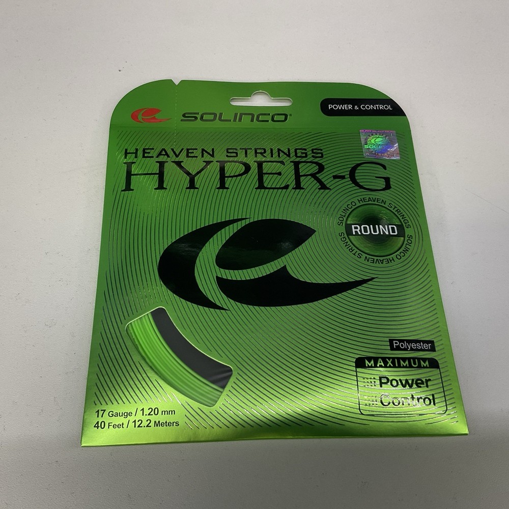 3 Pack Solinco Hyper-G Round Polyester 17g/1.20mm Green