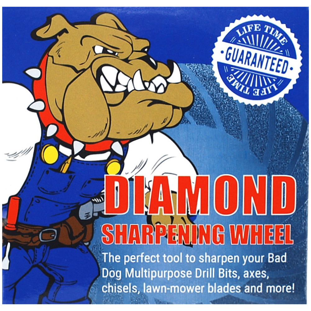 Bad Dog Tools Diamond Drill Sharpener: 4” Diamond-Coated Wheel Drill Attachment