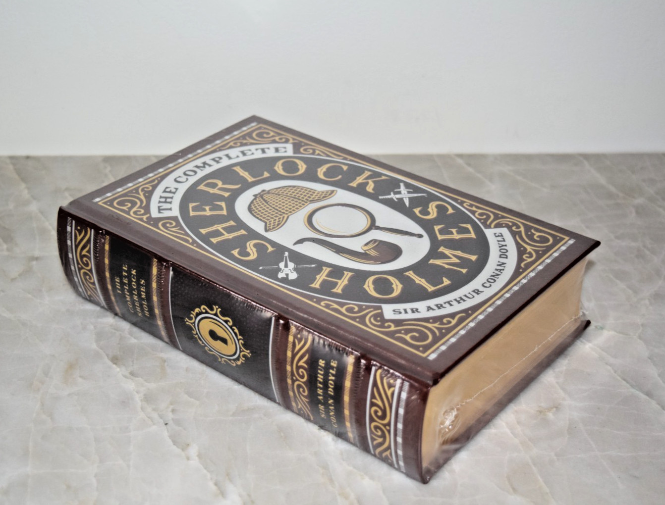 New Complete Sherlock Holmes A.C. Doyle Sealed Leather Collectible Hardcover