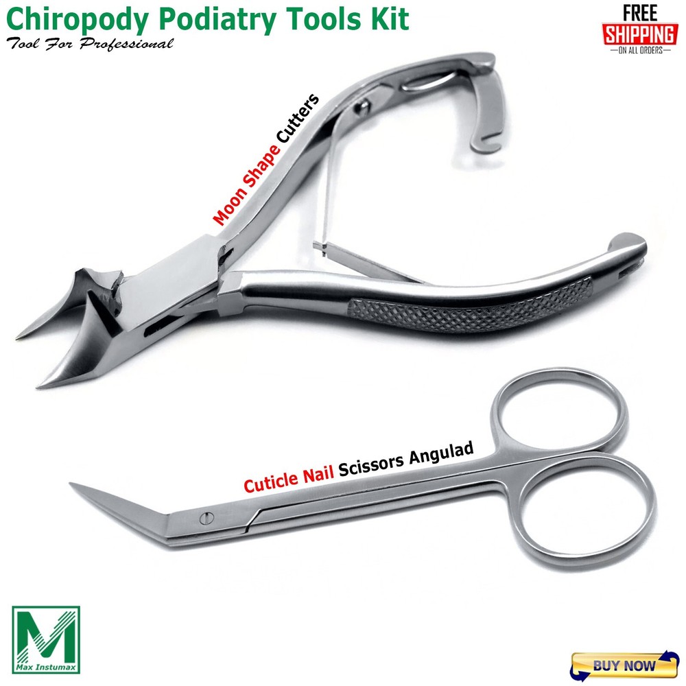 Chiropody Moon Shape Heavy Duty Thick Toe Nail Cutter Iris Angular Scissor CE