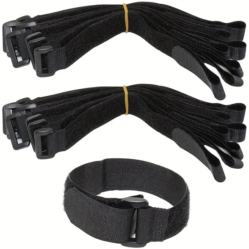 10-Cable Straps Reusable Adjustable Multi-Purpose Fasteners Connectable vlcro