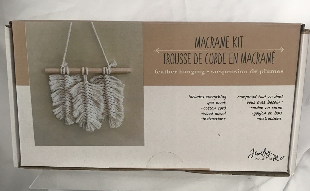 Macrame Kit, Feather Hanging
