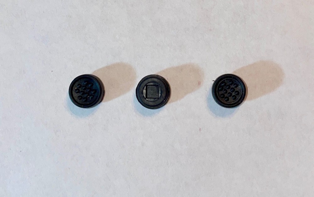 3-Pack Rubber Mouse Pointer Trackpoint BLACK Cap For DELL Laptops w/2.8mm peg