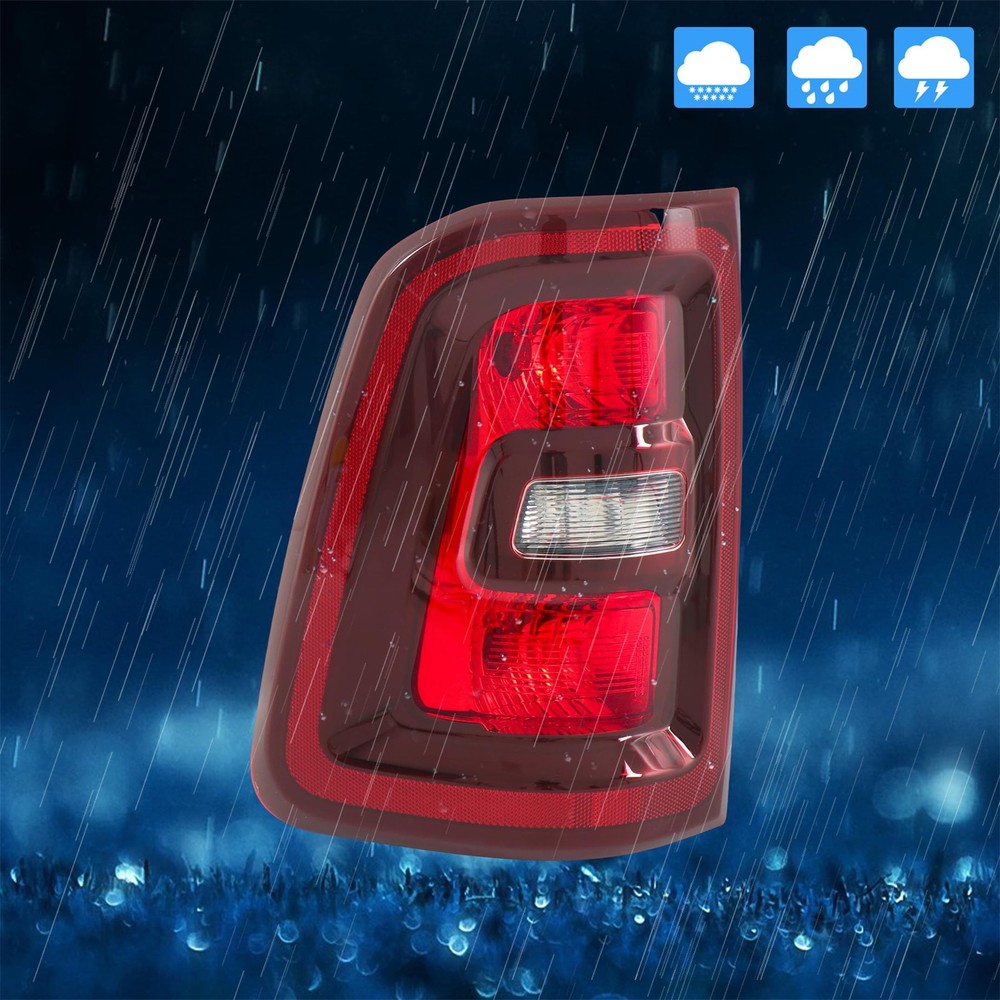 Driver Side Taillight 2025 Black Replacement for 68531047AA