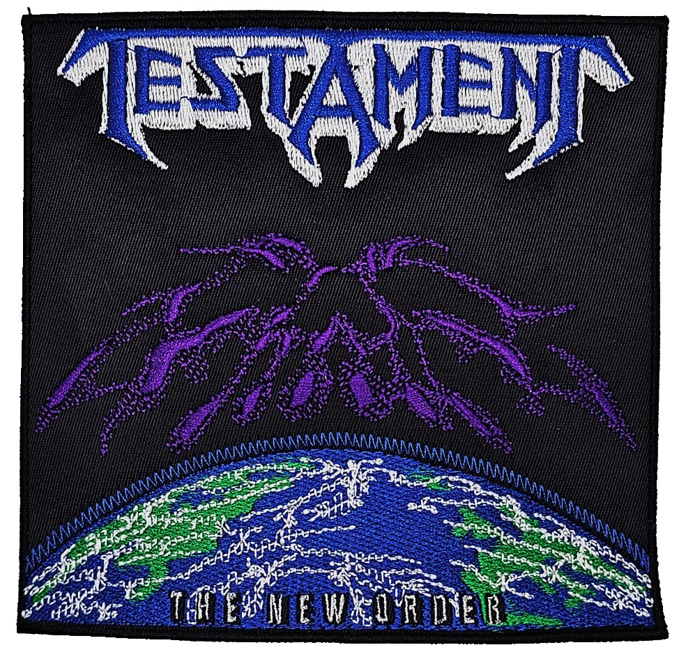 TESTAMENT THE NEW ORDER (squared border) EMBROIDERED PATCH