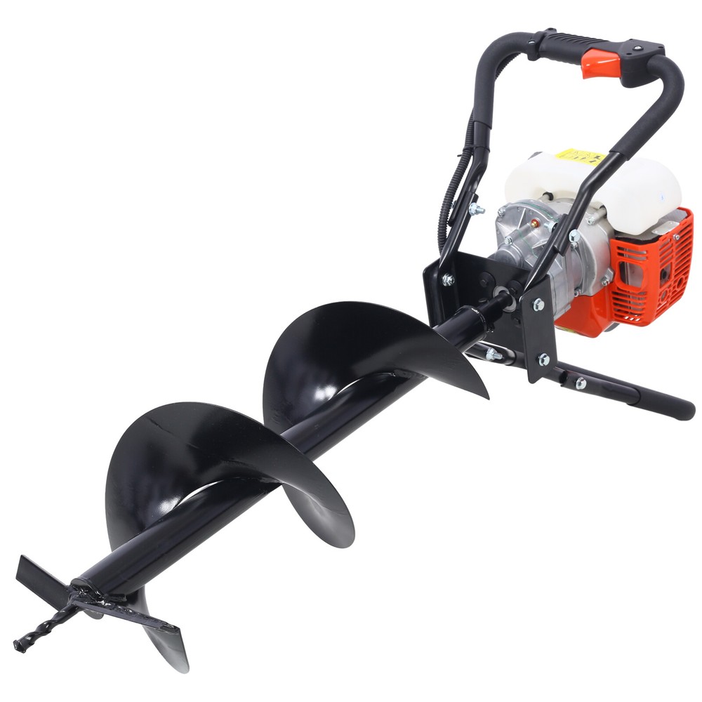V 52CC 2-stroke petrol post-hole digger Single auger EPA machine