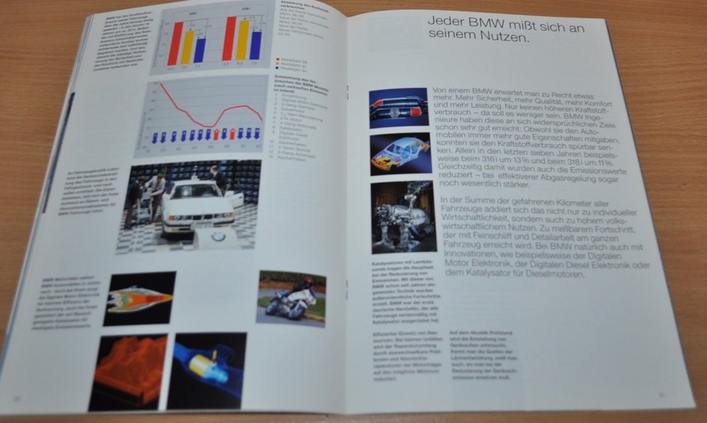 1993 BMW Brochure Prospekt German Edition