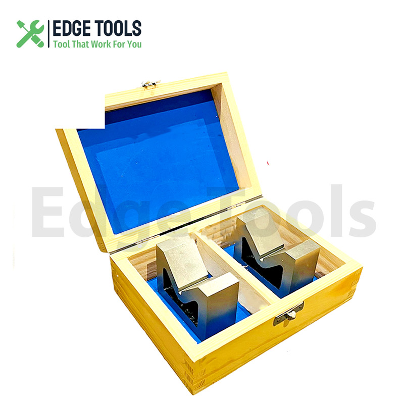 New Cast Iron Vee Block Set  2 Pcs 3" x 1-1/4" x 2-1/4" Without Clamp USA