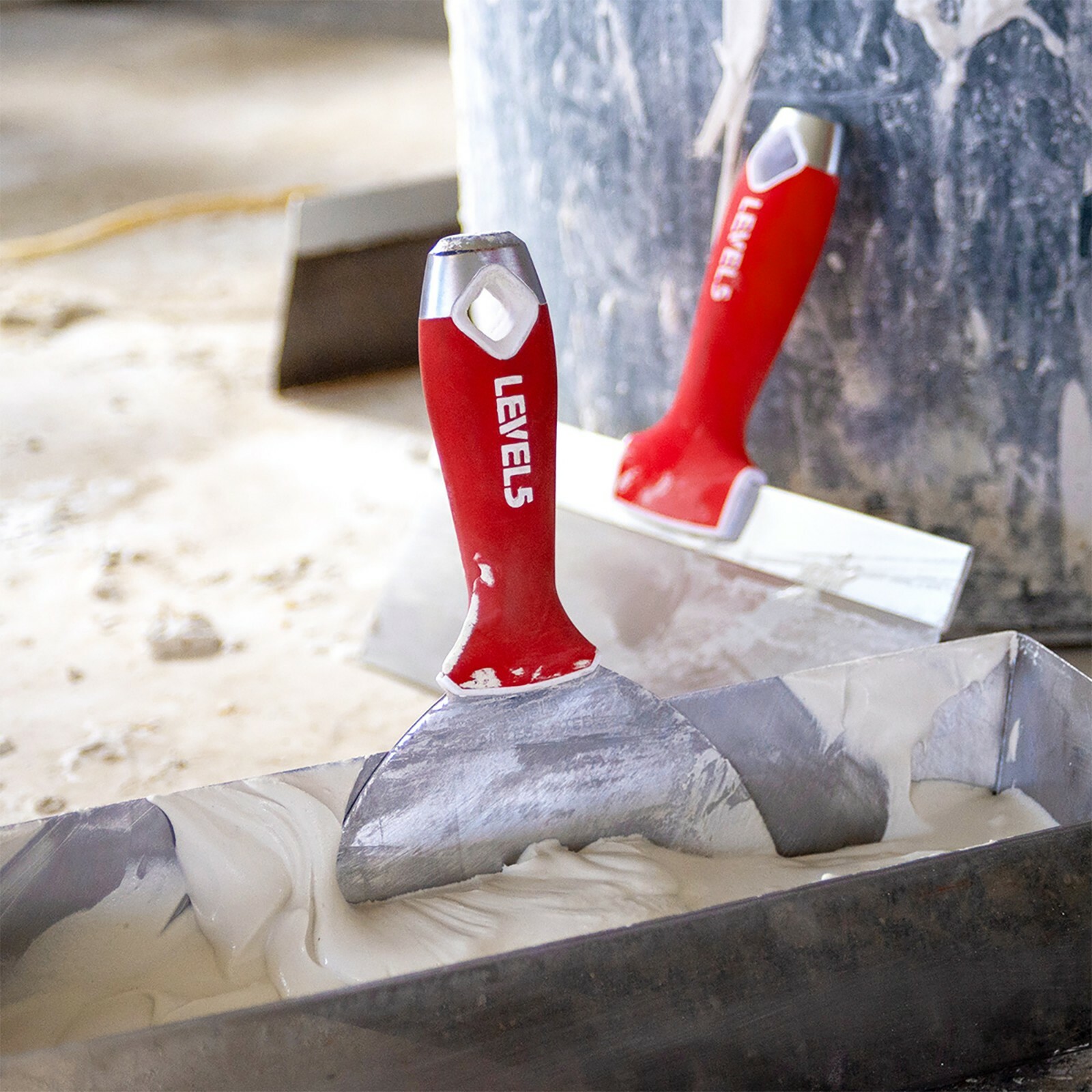 6" Drywall Joint Knife - Stainless Steel w/ Soft Grip Handle | LEVEL5 | 5-142