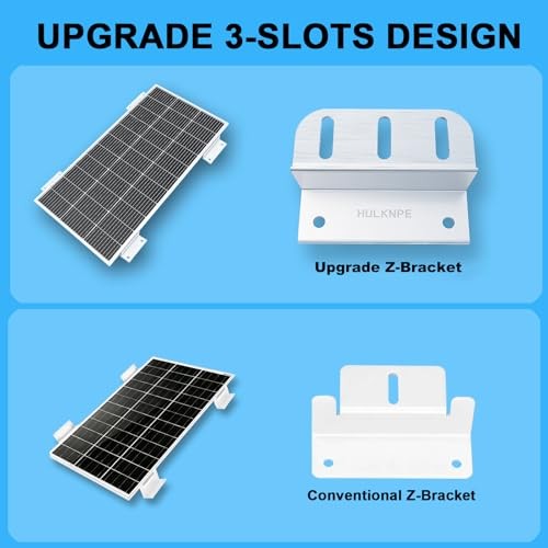 16 Units Solar Panel Mounting Brackets, Z Brackets Mounting Kit, Lightweight
