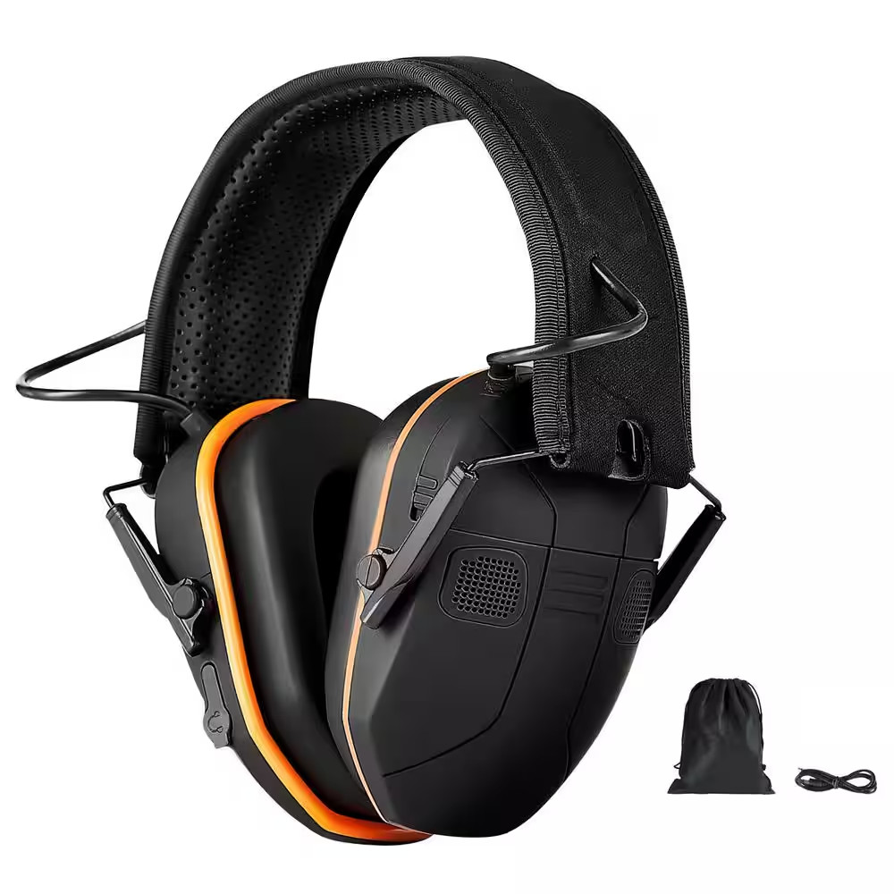 Safety Earmuffs, Electronic Muffs with Sound Amplification & 5.3 Bluetooth Techn