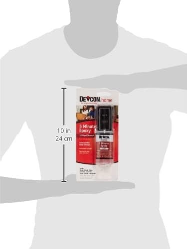 ITW Devcon 20845 High Strength Epoxy Anchoring Adhesive, 1-Pack 1-Pack, Clear