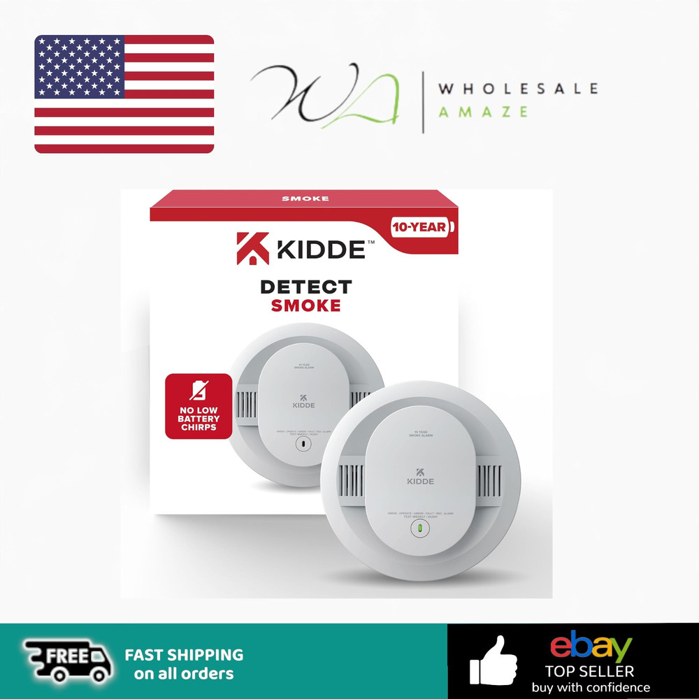 Kidde Smoke Detector,Battery Powered, LED Warning Light Indicators-20SD10
