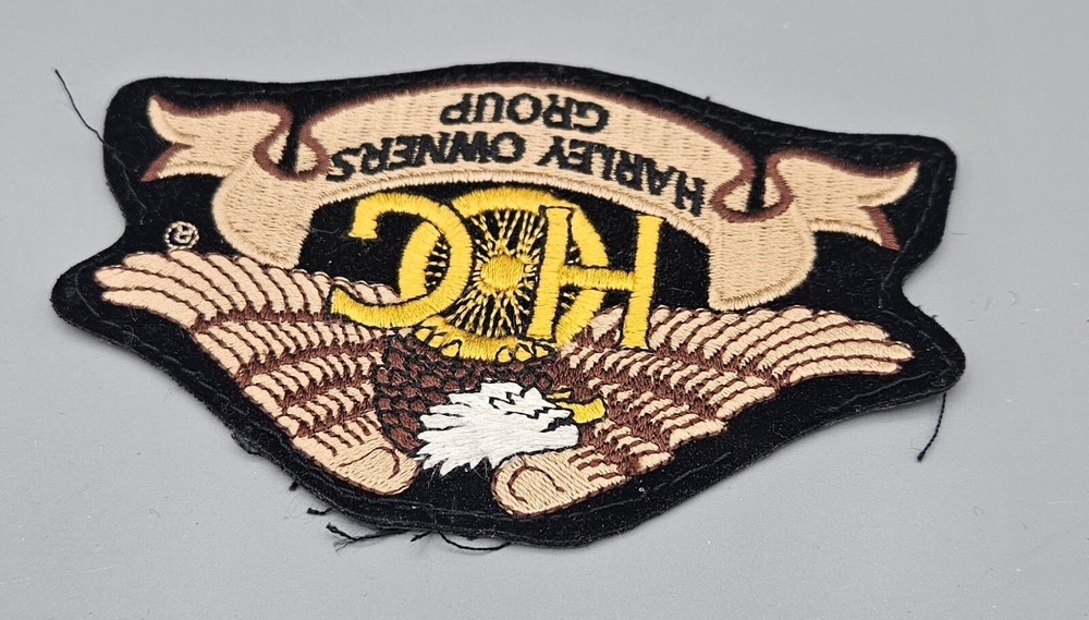 Harley Davidson Patch Owners Group HOG Eagle Claw Vest Jacket Embroidered 4.75"