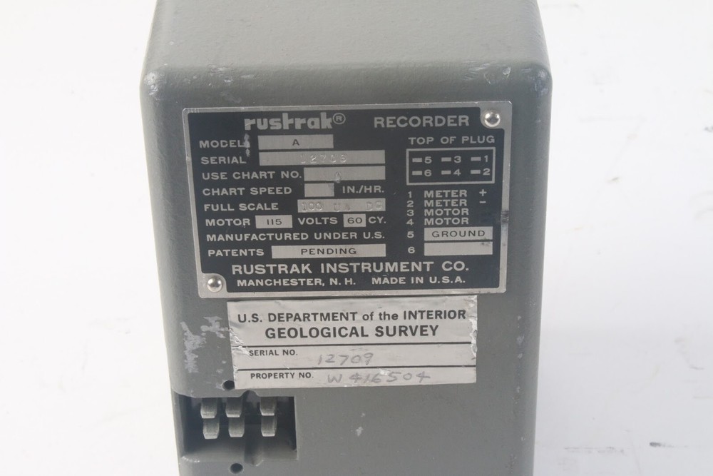 Rustrak Model A Chart Recorder Milliamperes 115V