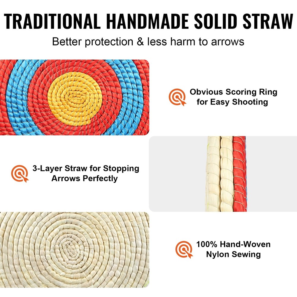 20in Outdoor Straw Archery & Bow Target