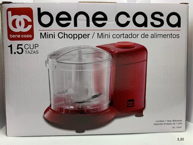 Bene Casa Mini Chopper/ Mini cortador de Alimentos ( Red )