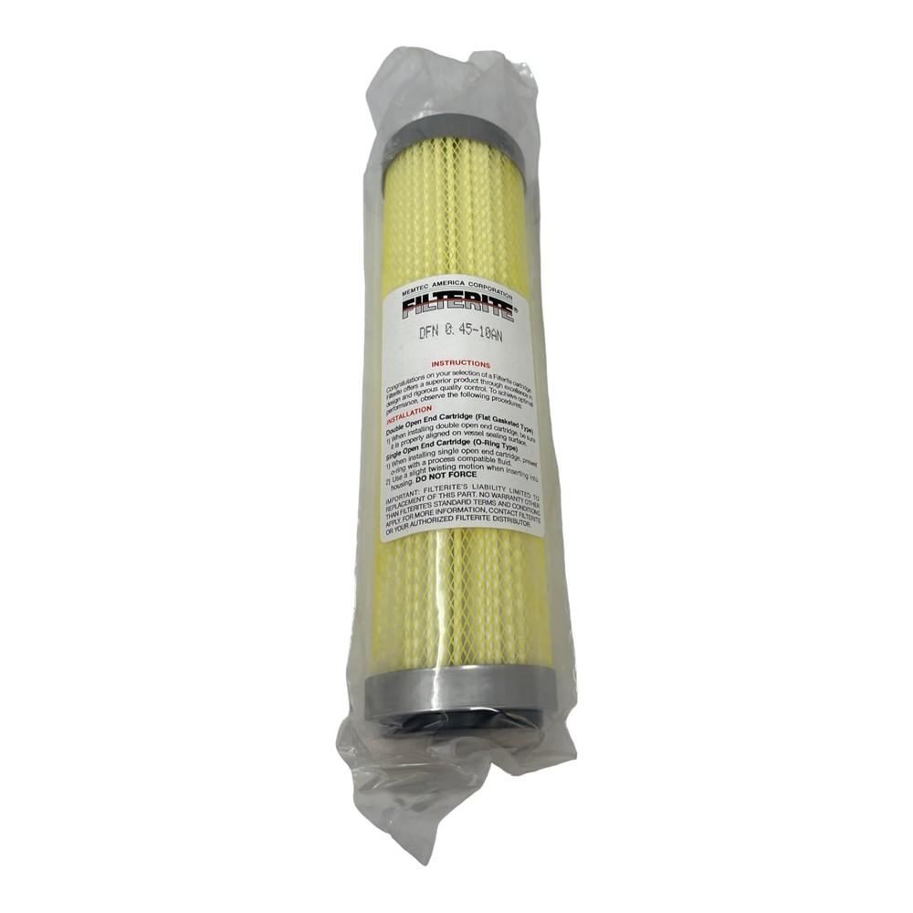 MEMTEC FILTERITE DFN 0.45-10AN FILTER ELEMENT NEW/UNUSED SURPLUS
