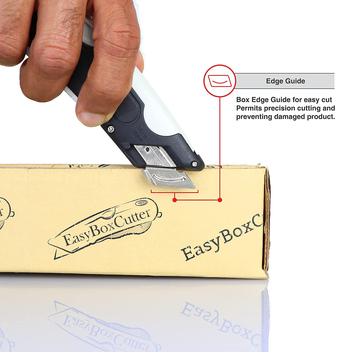 Easy Cut 1000 White Safety Box Cutter Tool Standard Replacement Blades