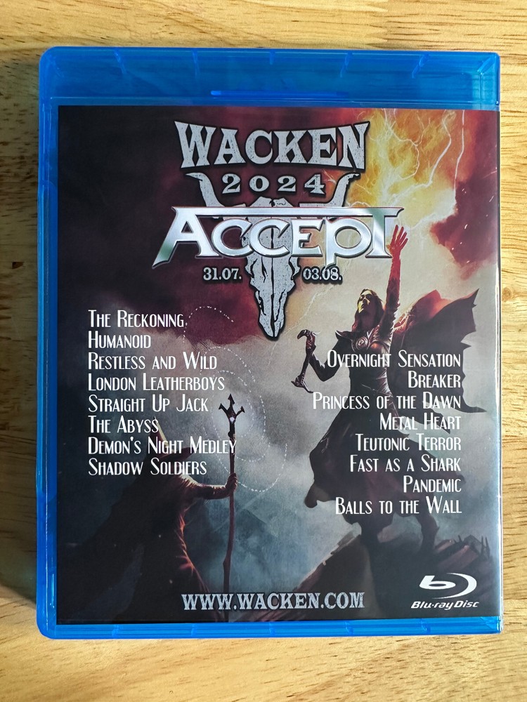 Accept - Live at Wacken 2024 Blu-ray Wolf Hoffmann Mark Tornillo
