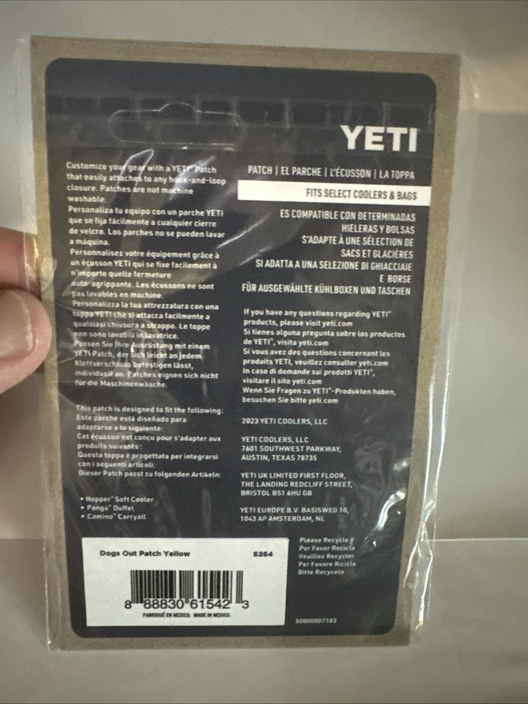 Yeti Patch DOGS OUT Camping NEW Limited Release