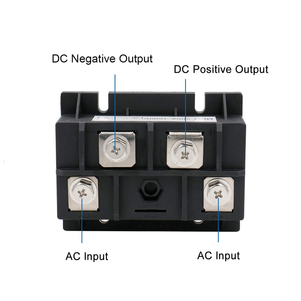 Baomain MDQ 200A 1600V Single Phase Diode Bridge Rectifier, Full Wave Rectificat