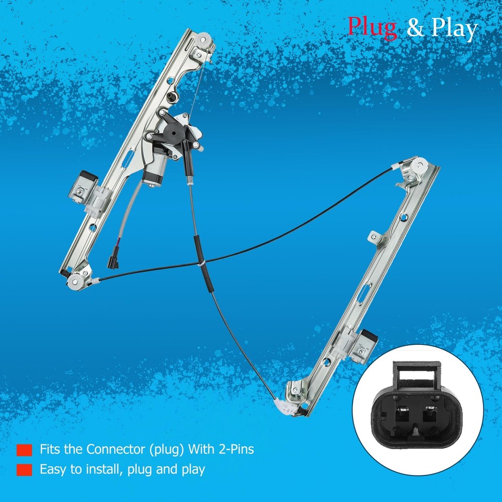 Front Left Driver Side Power Window Regulator and Motor Assembly 741-644