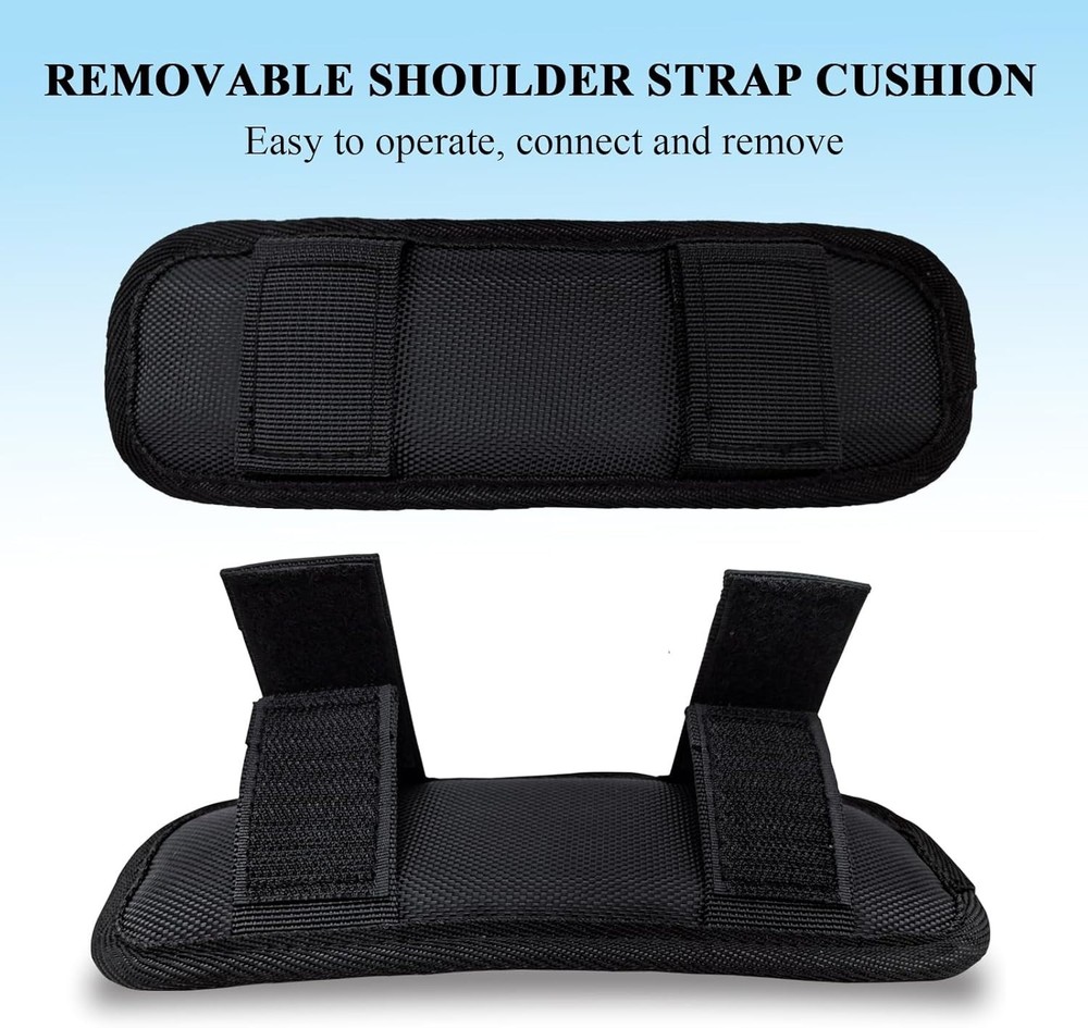 Soft Shoulder Strap Pad, Thick & Breathable Backpack Strap Pads, Removable