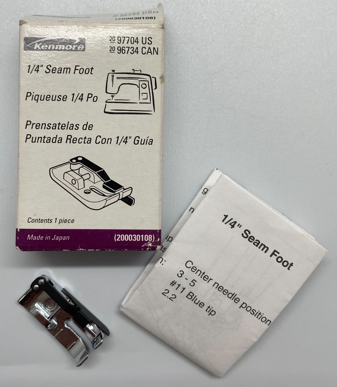 Kenmore 6701 Quilting Attachment Set Walking Foot Seam Foot Guide