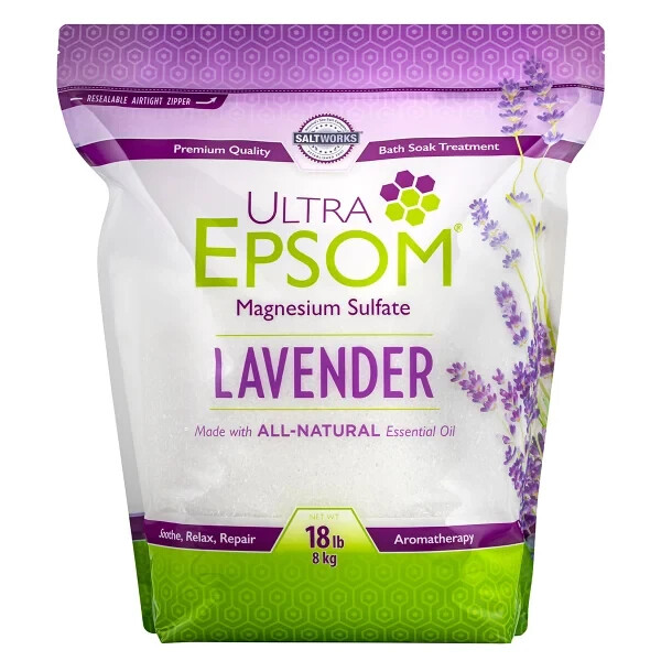 Ultra Epsom Lavender Bath Salts 18 Pound Bag
