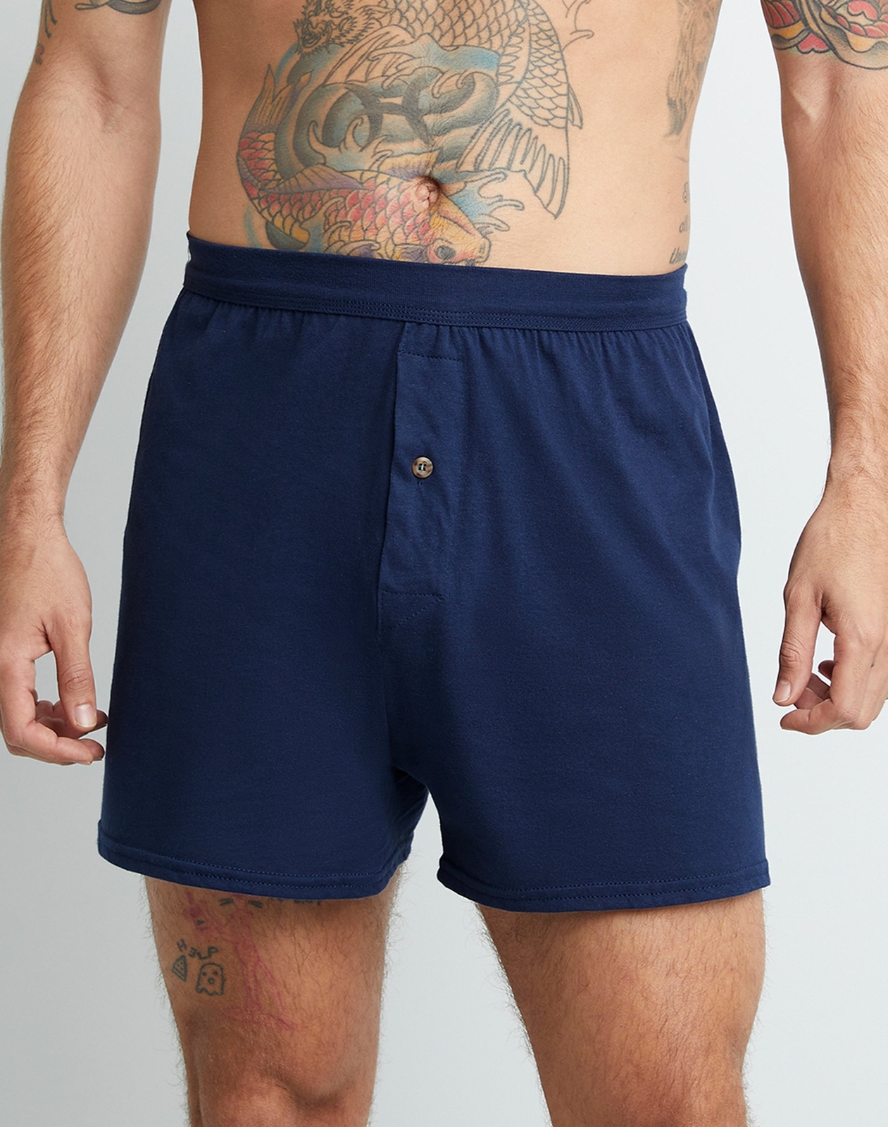 Hanes 6-Pack Knit Boxers Mens Wicking Cool Comfort Soft Flex Waist Tagfree S-2XL