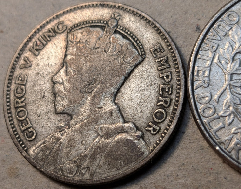 Fiji 1 shilling 1936 silver