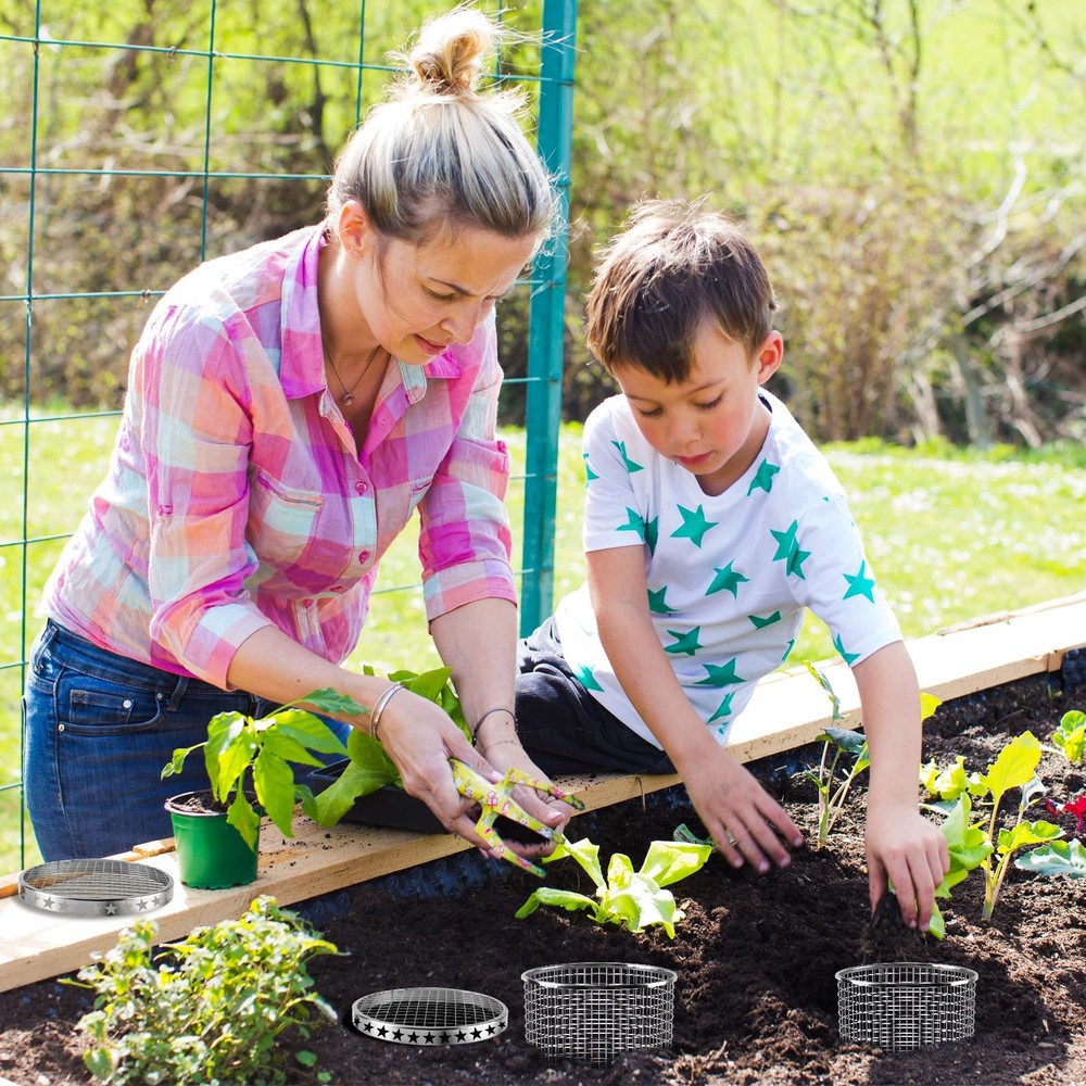 EcoBrisa 2pack Underground Worm Composting Bin, Metal Compost Bin for Recycli...