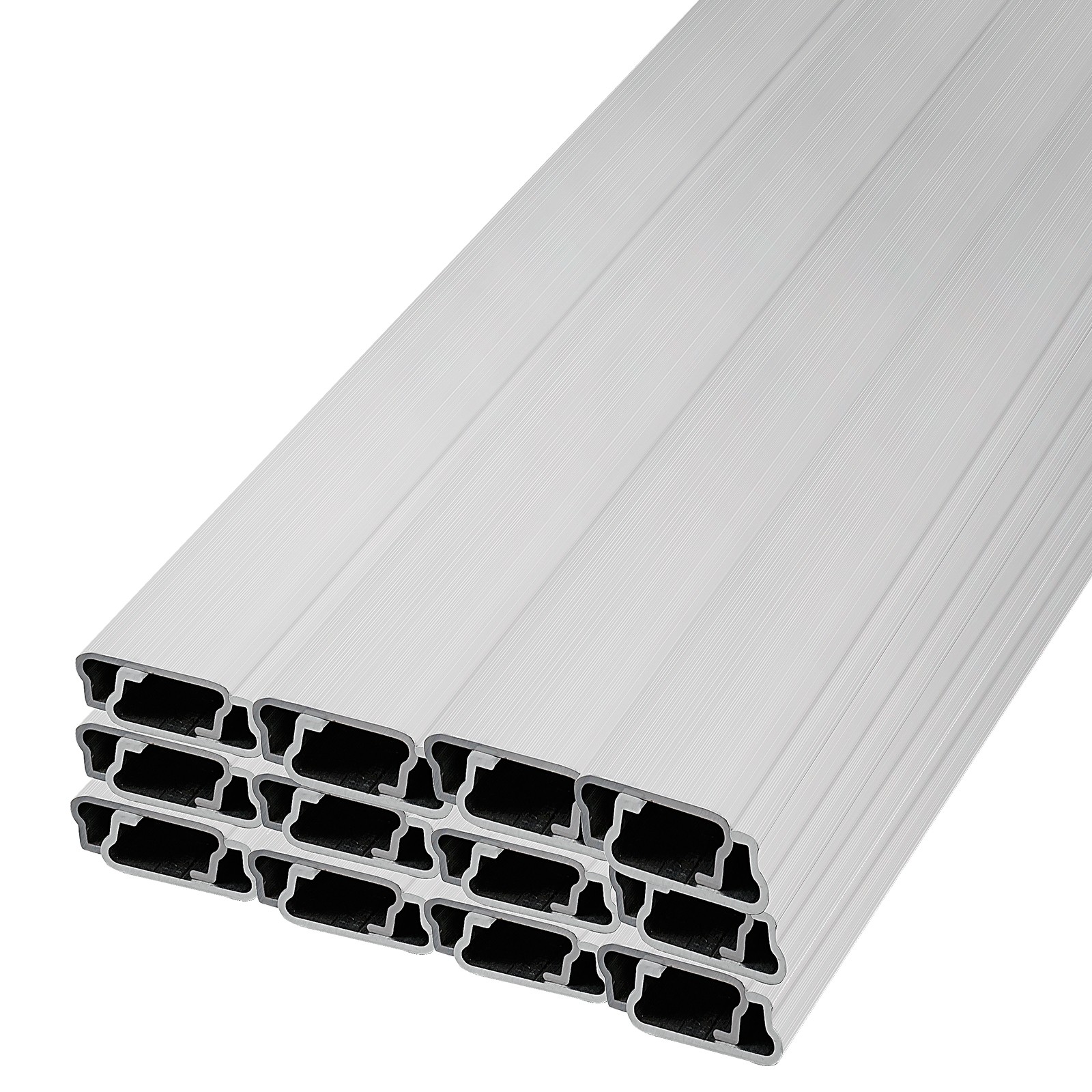 VEVOR Greenhouse Wiggle Wire &Aluminum Alloy Spring Lock U-Channel 6.56ft 40PCS