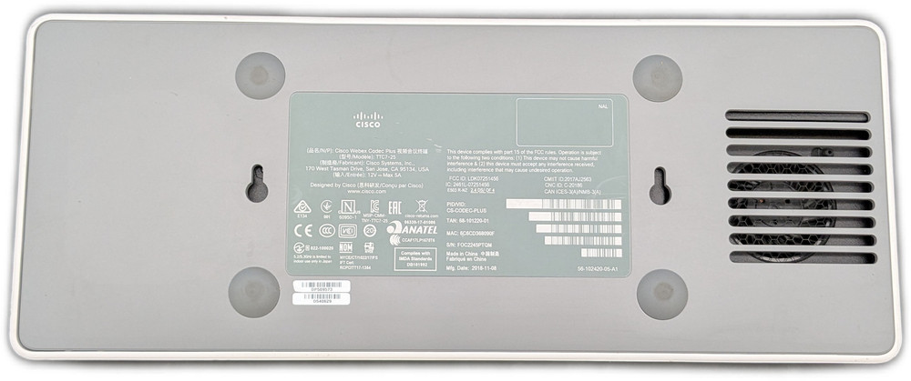 Cisco TTC7-25 WebEx Video Conference Touch Panel Controller